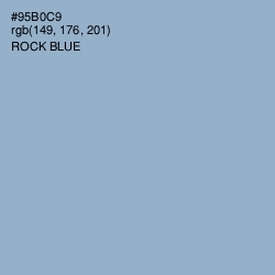 #95B0C9 - Rock Blue Color Image